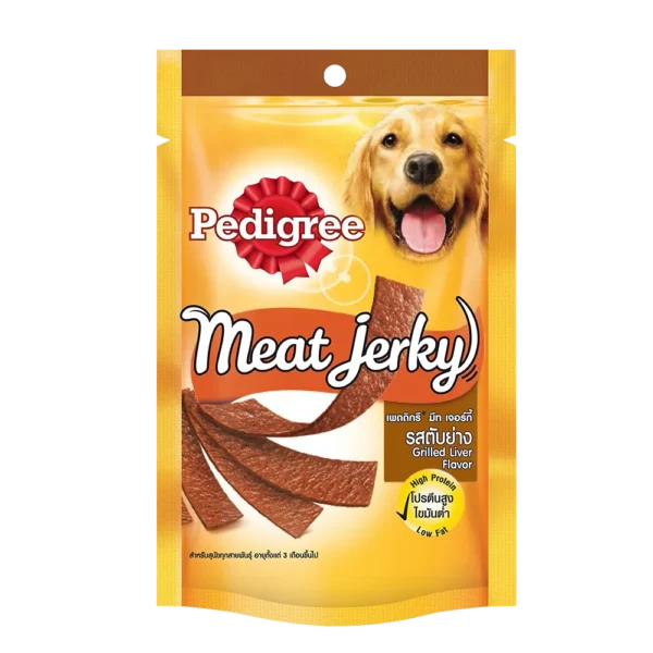 PEDIGREE® MEAT JERKY Adult Dog Treat , Grilled Liver 70gm-Petsbuddy