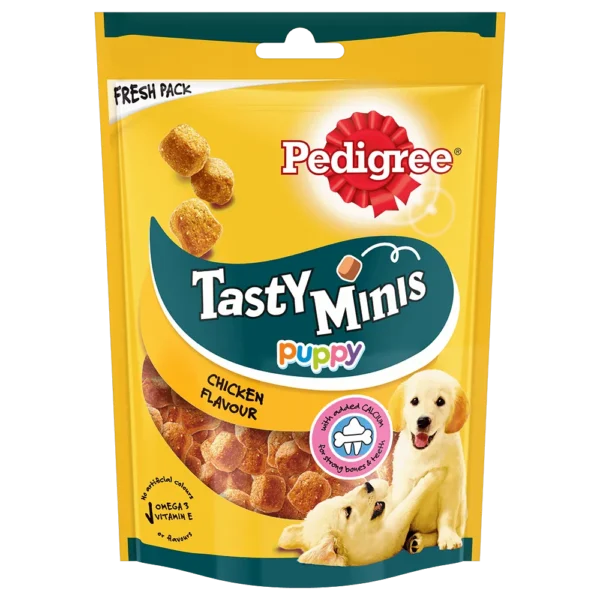 PEDIGREE® TASTY MINIS Cubes Puppy Dog Treat 125gm-Petsbuddy
