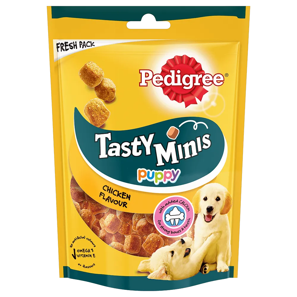 PEDIGREE® TASTY MINIS Cubes Puppy Dog Treat 125gm-Petsbuddy