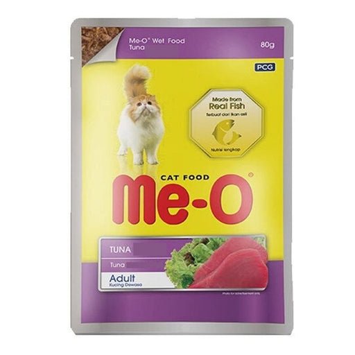 Me-O Wet Cat Food – Tuna (80g x 12 Pouches)-Petsbuddy