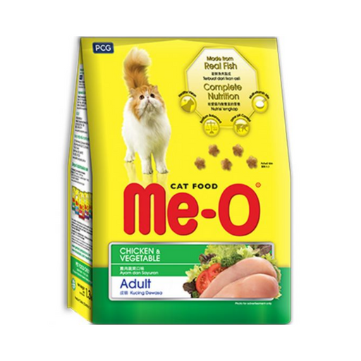 Me-O Adult Dry Cat Food – Chicken and Vegetables 1.2Kg-Petsbuddy