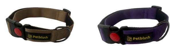 Premium Solid Padded Collars with Lock Buckle