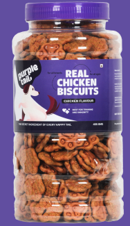 REAL CHICKEN FLAVOUR BISCUITS 455g